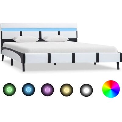 vidaXL 280299 Modern Bettgestell mit LED - Bettgestell vidaXL 280299 Modern Bettgestell mit LED - Bettgestell