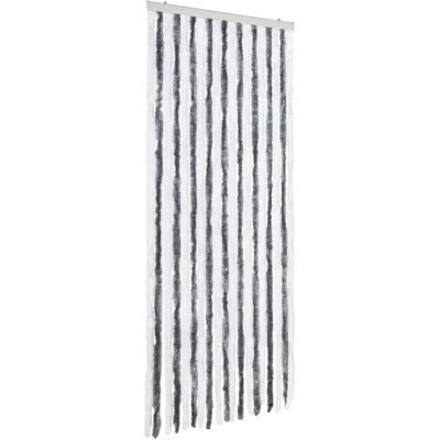 vidaXL Rideau Anti-insectes Gris Blanc 56x185cm Chenille - Insect Curtain - Publicité vidaXL Rideau Anti-insectes Gris Blanc 56x185cm Chenille - Insect Curtain - Publicité