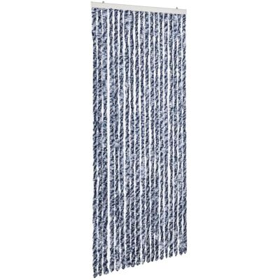 vidaXL Rideau Anti-Insectes Bleu Blanc Argent 56x185cm Chenille - Rideau Anti-Insectes - Publicité vidaXL Rideau Anti-Insectes Bleu Blanc Argent 56x185cm Chenille - Rideau Anti-Insectes - Publicité