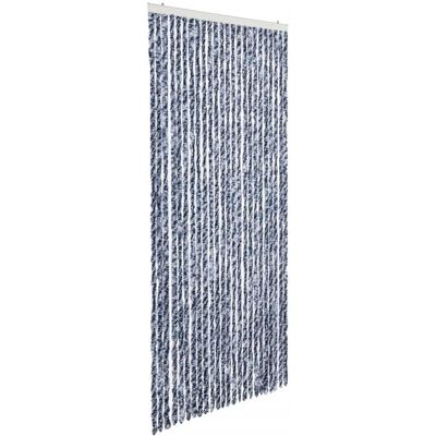 Cortina Antiinsectos vidaXL Azul Blanco Plata - 100x220cm Chenille Cortina Antiinsectos vidaXL Azul Blanco Plata - 100x220cm Chenille