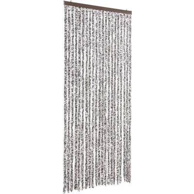 vidaXL Insecten Gordijn Bruin en Beige Chenille - Insectenscherm vidaXL Insecten Gordijn Bruin en Beige Chenille - Insectenscherm