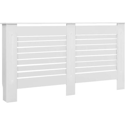 vidaXL Radiatorenkap Wit MDF Verwarmer Verwarmingsradiator Wandplank Kast - Radiator Cover vidaXL Radiatorenkap Wit MDF Verwarmer Verwarmingsradiator Wandplank Kast - Radiator Cover