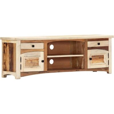 vidaXL Massives Recyceltes Holz TV-Schrank - 120x30x40cm - Mid-century Design vidaXL Massives Recyceltes Holz TV-Schrank - 120x30x40cm - Mid-century Design