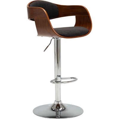 VidaXL Verstellbarer Barhocker - Modernes Grau Dunkelbraun - Barhocker VidaXL Verstellbarer Barhocker - Modernes Grau Dunkelbraun - Barhocker