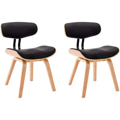VidaXL 283125 Esszimmerstuhl - Ergonomisch, Schwarz, 51,5x54x78 cm VidaXL 283125 Esszimmerstuhl - Ergonomisch, Schwarz, 51,5x54x78 cm