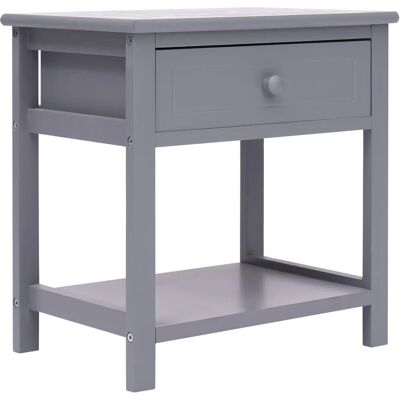 vidaXL 284050 Comodino Grigio - Comodino vidaXL 284050 Comodino Grigio - Comodino