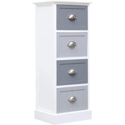 vidaXL Side Cabinet 35x30x90cm af Paulownia-træ - Side Cabinet vidaXL Side Cabinet 35x30x90cm af Paulownia-træ - Side Cabinet