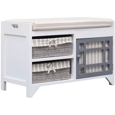 vidaXL 612821 Flurbank Weiß - Flurbank vidaXL 612821 Flurbank Weiß - Flurbank