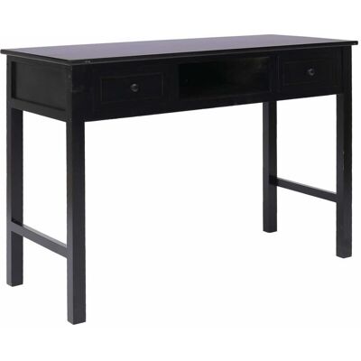 vidaXL Desk Black 110×45×76 cm Wood - Desk vidaXL Desk Black 110×45×76 cm Wood - Desk