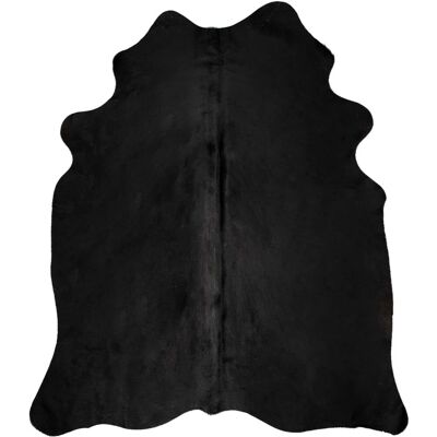 Alfombra de piel de vaca genuina negra 150x170cm - Alfombra Alfombra de piel de vaca genuina negra 150x170cm - Alfombra