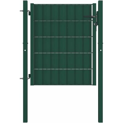 vidaXL Stahlzaun Tor 100x101cm Grün vidaXL Stahlzaun Tor 100x101cm Grün