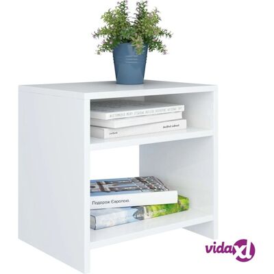 vidaXL Table de Nuit Blanche 40x30x40 cm - Bedside Table - Publicité vidaXL Table de Nuit Blanche 40x30x40 cm - Bedside Table - Publicité