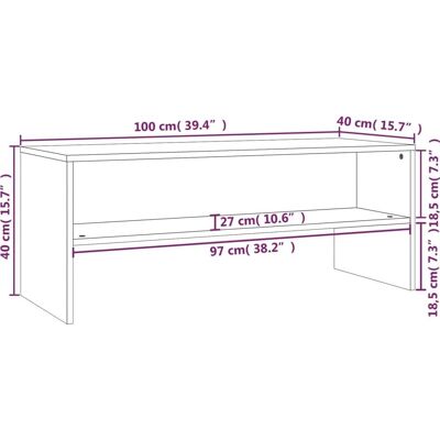 vidaXL Sonoma Eiche TV-Schrank - Offener Stauraum - Klassisches Design vidaXL Sonoma Eiche TV-Schrank - Offener Stauraum - Klassisches Design