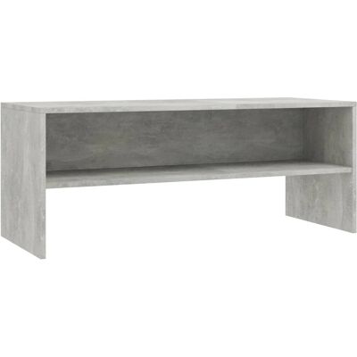 vidaXL Grijze houten tv-kast - 100x40x40 cm - TV Meubel vidaXL Grijze houten tv-kast - 100x40x40 cm - TV Meubel