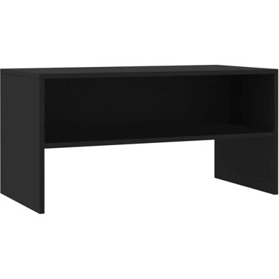Meuble TV noir vidaXL En bois contreplaqué Meuble TV - Buffet TV - Publicité Meuble TV noir vidaXL En bois contreplaqué Meuble TV - Buffet TV - Publicité