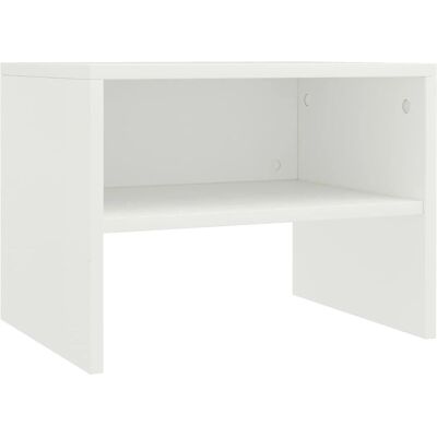 vidaXL Weißer Nachttisch - Beistelltisch, 40x30x30 cm, Holzwerkstoff vidaXL Weißer Nachttisch - Beistelltisch, 40x30x30 cm, Holzwerkstoff