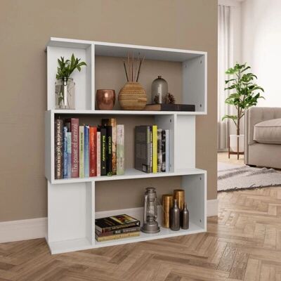 vidaXL Estantería/Divisor de habitación Blanco - 80x24x96 cm - Estantería/Divisor de habitación vidaXL Estantería/Divisor de habitación Blanco - 80x24x96 cm - Estantería/Divisor de habitación