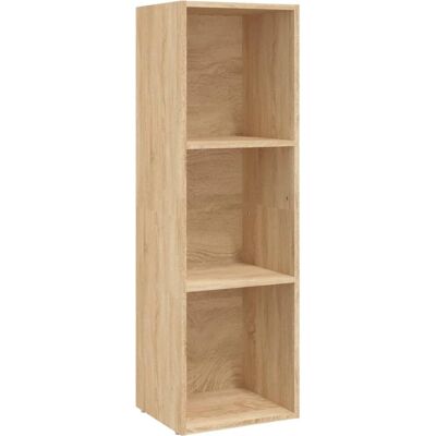 vidaXL Bücherregal Sonoma Eiche - Bücherregal/TV-Schrank - 36x30x114 cm vidaXL Bücherregal Sonoma Eiche - Bücherregal/TV-Schrank - 36x30x114 cm
