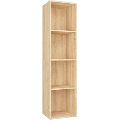 vidaXL Sonoma Oak Bookcase/TV Cabinet - 36x30x143 cm vidaXL Sonoma Oak Bookcase/TV Cabinet - 36x30x143 cm