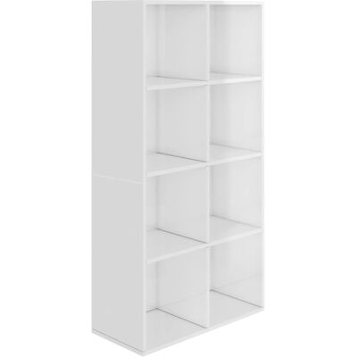 vidaXL Bookcase High-Gloss White 66x30x130 cm - Bookcase/Sideboard vidaXL Bookcase High-Gloss White 66x30x130 cm - Bookcase/Sideboard