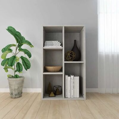 vidaXL Buchregal/Sideboard Beton Grau - Bücherregal vidaXL Buchregal/Sideboard Beton Grau - Bücherregal