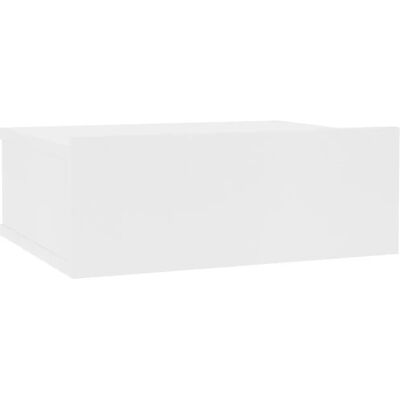 vidaXL 800306 Witte Wand-Nachtkastje - Nachtkastje vidaXL 800306 Witte Wand-Nachtkastje - Nachtkastje