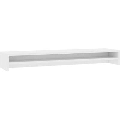 vidaXL Monitorstand Wit Engineered Wood Beeldscherm Display Computer Riser Shelf vidaXL Monitorstand Wit Engineered Wood Beeldscherm Display Computer Riser Shelf