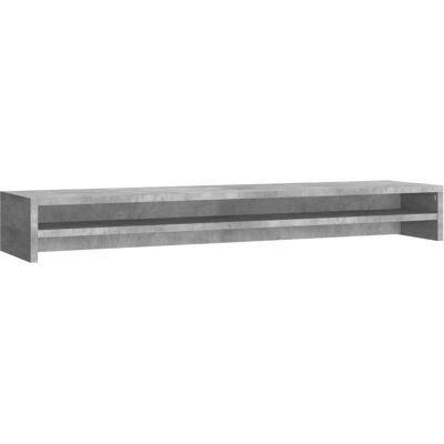 vidaXL Monitorständer Beton Grau 100x24x13 cm Holzwerkstoff - Monitorständer vidaXL Monitorständer Beton Grau 100x24x13 cm Holzwerkstoff - Monitorständer