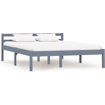 vidaXL 283198 Struttura Letto - Legno di Pino, Grigio, 120x200cm - Mobili Camera Da Letto vidaXL 283198 Struttura Letto - Legno di Pino, Grigio, 120x200cm - Mobili Camera Da Letto