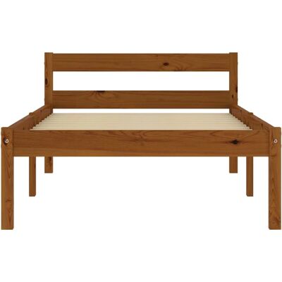 vidaXL Massives Kiefernholz Bettgestell - 90x200 cm - Schlafzimmermöbel vidaXL Massives Kiefernholz Bettgestell - 90x200 cm - Schlafzimmermöbel