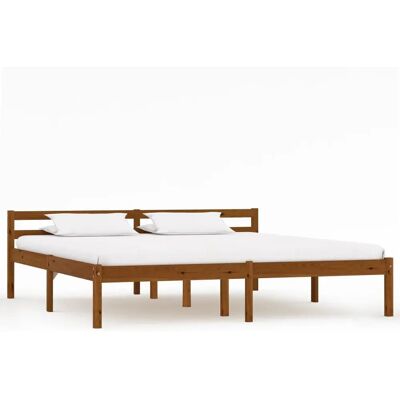 vidaXL 283212 Bettgestell - Kiefernholz - Honigbraun - 160x200cm vidaXL 283212 Bettgestell - Kiefernholz - Honigbraun - 160x200cm