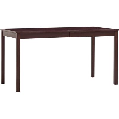 vidaXL 140x70x73 cm Dunkelbrun Kieferntisch - Esstisch vidaXL 140x70x73 cm Dunkelbrun Kieferntisch - Esstisch