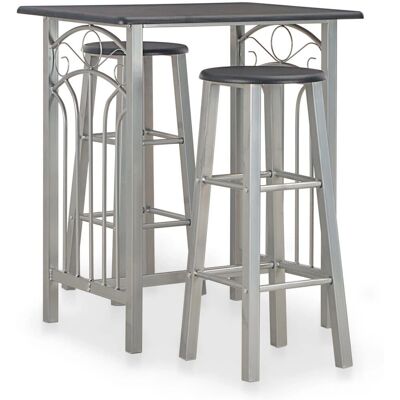 vidaXL 284396 Duurzaam hout en staal keuken- en eethoek meubelset vidaXL 284396 Duurzaam hout en staal keuken- en eethoek meubelset