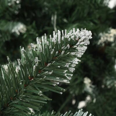 vidaXL Künstlicher Weihnachtsbaum mit Tannenzapfen und weißem Glitter - 210cm vidaXL Künstlicher Weihnachtsbaum mit Tannenzapfen und weißem Glitter - 210cm