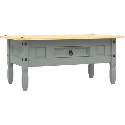 vidaXL Modell 282625 Mexikanischer Kiefern-Couchtisch - Rustikal, Grau, 100x55x44 cm vidaXL Modell 282625 Mexikanischer Kiefern-Couchtisch - Rustikal, Grau, 100x55x44 cm