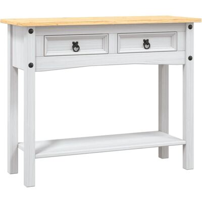 vidaXL Rango Corona Blanco Mesa de Consola de Pino Mexicano vidaXL Rango Corona Blanco Mesa de Consola de Pino Mexicano