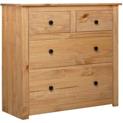 vidaXL Massivholz Kiefer Sideboard Panama Serie Schubladenschrank Nachttisch vidaXL Massivholz Kiefer Sideboard Panama Serie Schubladenschrank Nachttisch