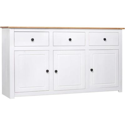 vidaXL 282705 Biały kredens sosnowy - Sideboard vidaXL 282705 Biały kredens sosnowy - Sideboard