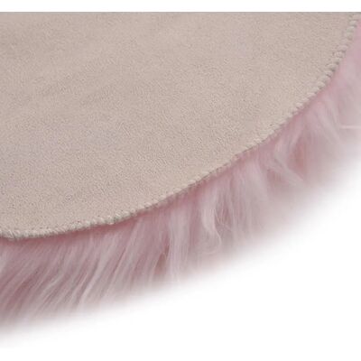 vidaXL Teppich 60x90 cm Kunstlammfell Rosa - Teppich vidaXL Teppich 60x90 cm Kunstlammfell Rosa - Teppich