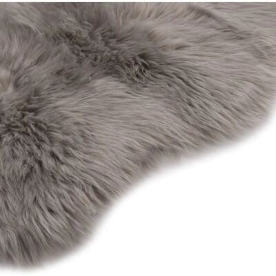 vidaXL Schaffell Teppich 60x90cm Hellgrau - Teppich vidaXL Schaffell Teppich 60x90cm Hellgrau - Teppich