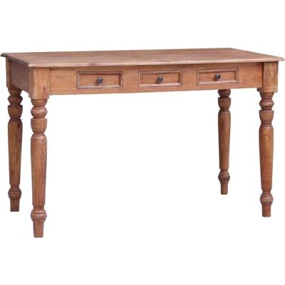 vidaXL Schreibtisch mit 3 Schubladen - Massiv recyceltes Holz - 117x57x75cm vidaXL Schreibtisch mit 3 Schubladen - Massiv recyceltes Holz - 117x57x75cm