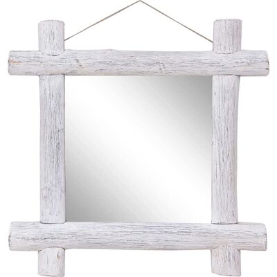 vidaXL Baumstamm Spiegel - 70x70 cm - Spiegeltyp vidaXL Baumstamm Spiegel - 70x70 cm - Spiegeltyp