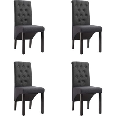 VidaXL 276965 Dunkelgraue Esszimmerstuhl - Ergonomisch, Stabil, 4 Stück VidaXL 276965 Dunkelgraue Esszimmerstuhl - Ergonomisch, Stabil, 4 Stück
