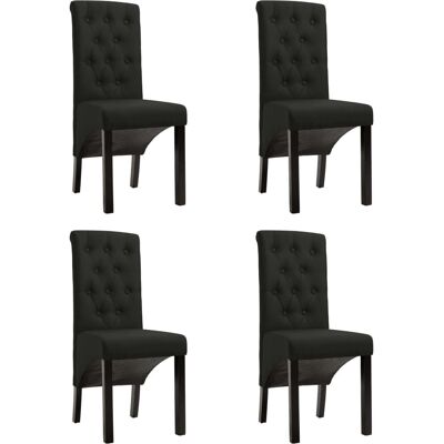 vidaXL 276975 Schwarzer ergonomischer Esstischstuhl vidaXL 276975 Schwarzer ergonomischer Esstischstuhl