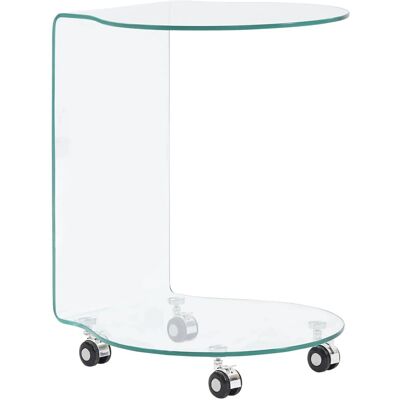vidaXL 284725 Kaffeetisch mit 4 Rollen Sicherheitsglas vidaXL 284725 Kaffeetisch mit 4 Rollen Sicherheitsglas
