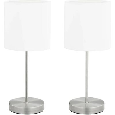 vidaXL Tischlampe - Berührungssensor Weiß - Modernes Design vidaXL Tischlampe - Berührungssensor Weiß - Modernes Design