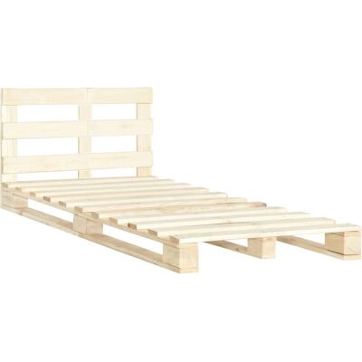 vidaXL Massief dennenhouten bedframe - 120x200 cm - Bedframe vidaXL Massief dennenhouten bedframe - 120x200 cm - Bedframe