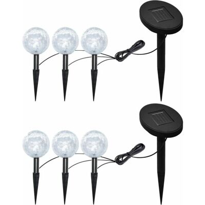 vidaXL 6x Solar Bowl LED Gartenlampen - Gartenbeleuchtung vidaXL 6x Solar Bowl LED Gartenlampen - Gartenbeleuchtung
