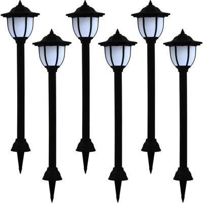 vidaXL Buiten Zonnepanelen Lampen Tuin Zonne Licht Ballen 6 st LED Zwart vidaXL Buiten Zonnepanelen Lampen Tuin Zonne Licht Ballen 6 st LED Zwart