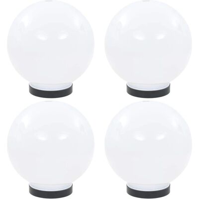 vidaXL 20 cm Kugelförmige LED Gartenleuchten 4 Stück vidaXL 20 cm Kugelförmige LED Gartenleuchten 4 Stück